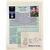 Image 1 : James A. Taylor Signed Card and Medal Of Honor Citation