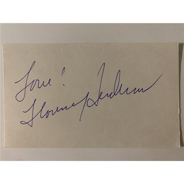 The Brady Bunch Florence Henderson signature cut