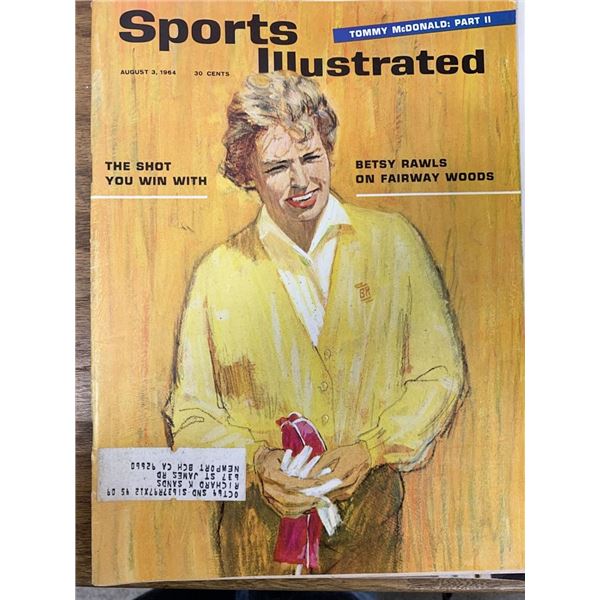 Sports Illustrated Magazine 1964 Betsy Rawls Issue