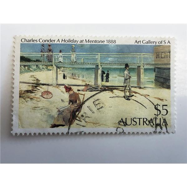 1984 A Holiday at Mentone Charles Conder Stamp