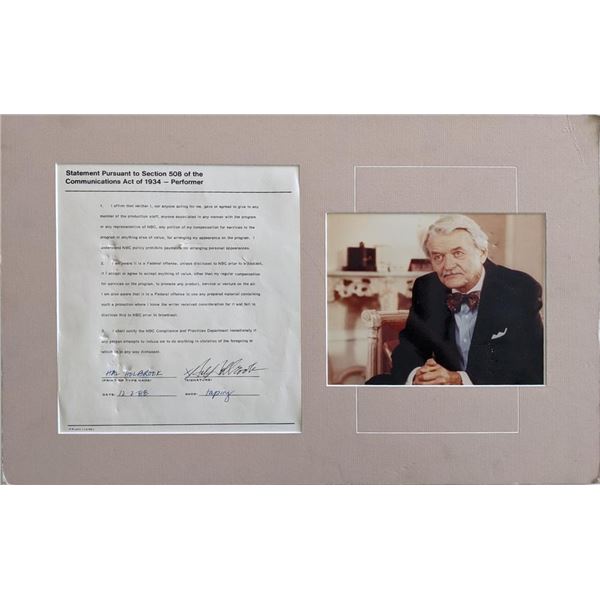 Hal Holbrook signed Communications Act of 1934
