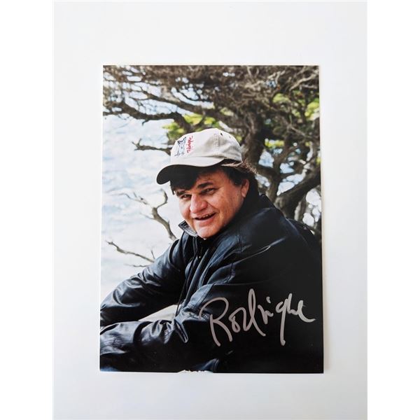 Artist George Rodrigue signed photo
