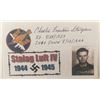 Image 1 : WWII USAAF P.O.W Charles F. Sturgeon signed card