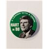 Image 1 : Disgrace Presidential Candidate Gary Hart 1988 Presidential Campaign Pin