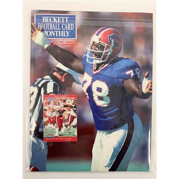 Beckett Football Card Monthly Magazine May 1991 #14 Bruce Smith Cover
