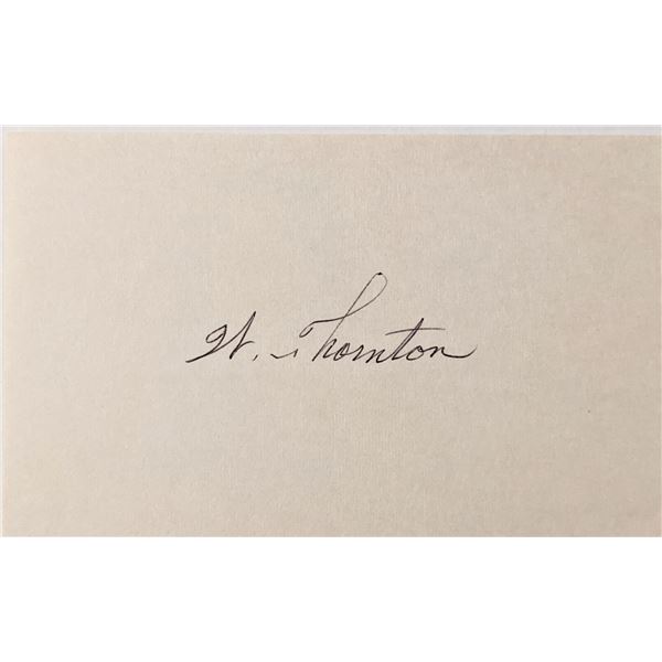 Astronaut William Thornton signature