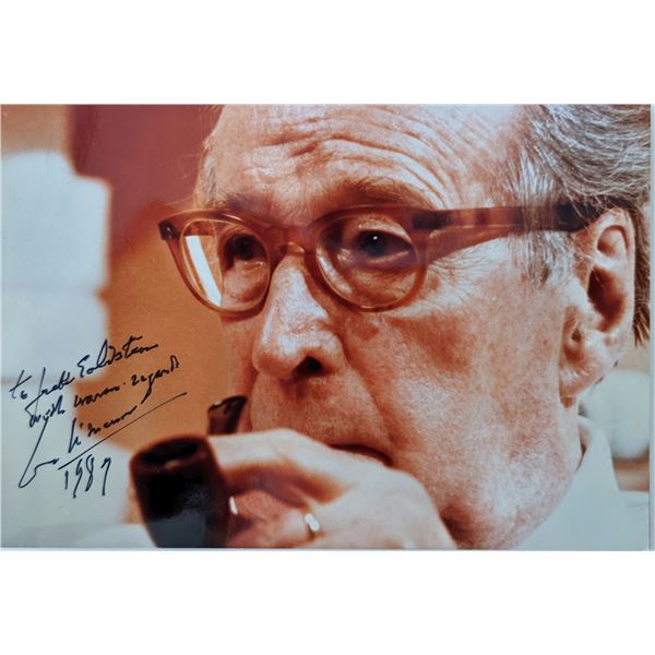 Author Georges Simenon signed photo