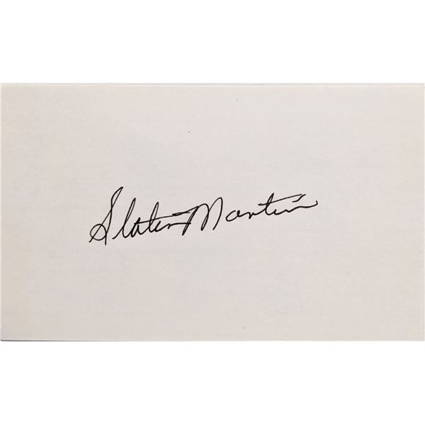 Basketball HOF Slater Martin autograph