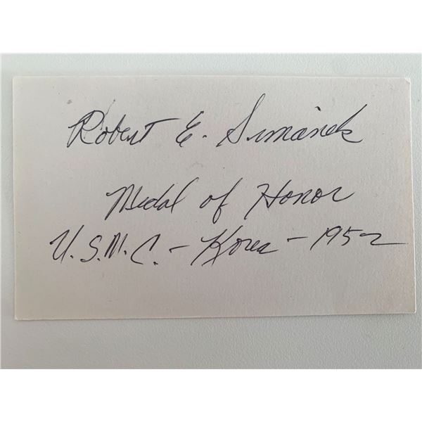 Robert E. Simanek original signature