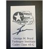 Image 1 : George M. Boyd, WWII Tuskegee Airman, signed promo card