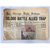 Image 1 : Chicago Daily Tribune Original 1943 Vintage Newspaper