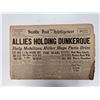 Image 1 : Allies Holding Dunkerque Seattle Post 1940 Vintage Newspaper