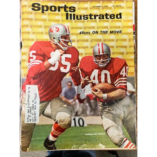 Sports Illustrated Magazine 1965 Ken Willard Issue