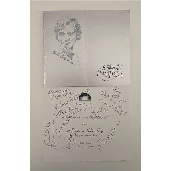 A Tribute To Helen Hayes Signed Program