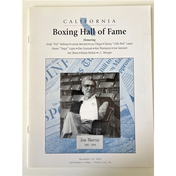 California Boxing Hall of Fame magazine