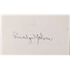 Image 1 : 1972 Nobel Prize Rosalyn Yalow autograph