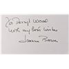 Image 1 : Actress  Joanna Barnes signed note