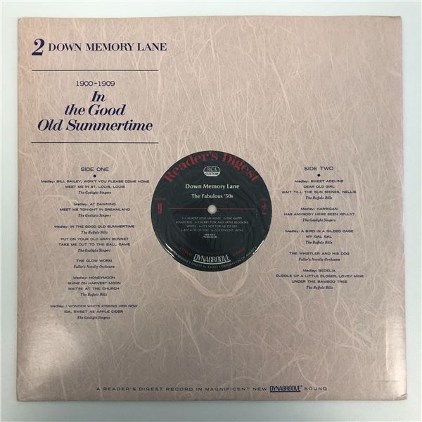 Down Memory Lane In the Good Old Summertime Album