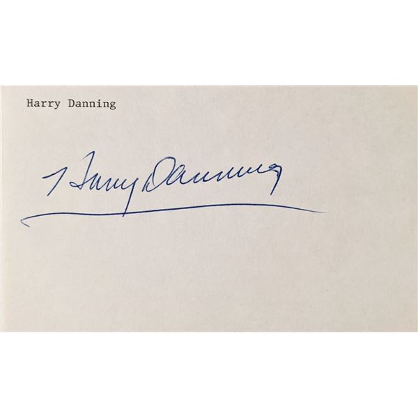 NY Giants Harry Danning autograph