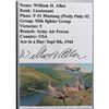Image 1 : William  H.  Allen signed Wolrld War ll Ace card