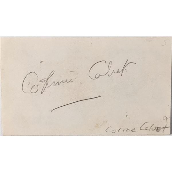 Actress Corinne Calvet autograph