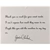 Image 1 : Jessica Claytah signed note