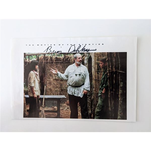 Casualties of War Brian de Palma signed movie photo