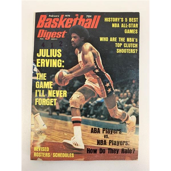 1976 Basketball Digest - Julius Erving