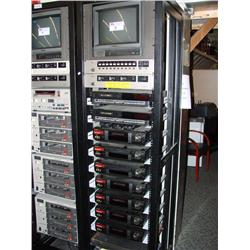Audio Video Rack With Contents