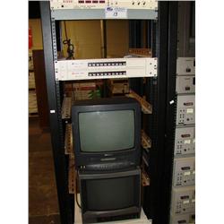 Audio Video Rack With Contents