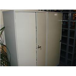 3 Gray Storage Cabinets