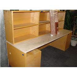 Marble Top Desk With Hutch