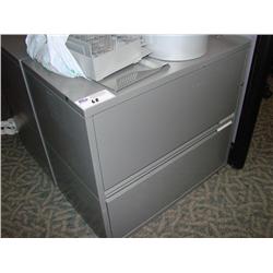 Grey Meridien 2 Dr Lateral File Cabinet