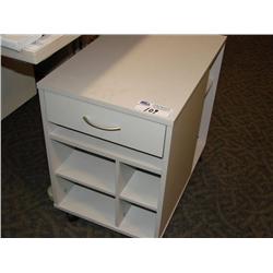 Grey Mobile File Pedestal