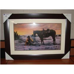 Framed Print Cowboy