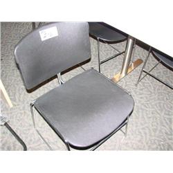 Steelcase Black Slimline Stacking Chair