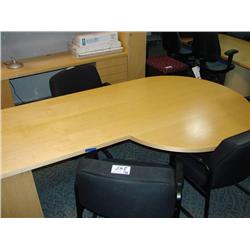 Maple P Top Executive Desk