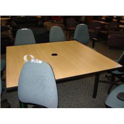 Burled Maple Boardroom Table