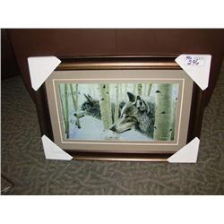 Framed Print Wolves
