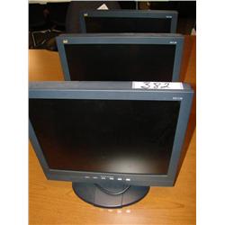 3 17" Flat Panel Monitors
