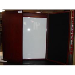 Mahogany Inlaid Wall Mount Conference Board