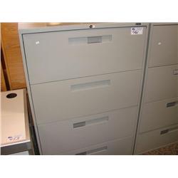 Grey 4 Drawer Lateral File Cabinet