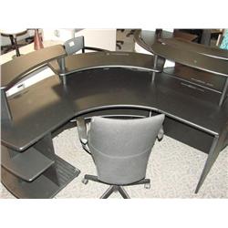 Black Modular Reception Counter