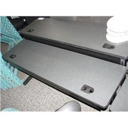 Black 2 Tier Computer Table