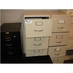 3 Vertical File Cabinets
