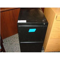 Black 2 Drawer File Cabinet