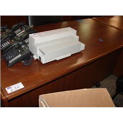 Walnut Radius Edge Executive Desk And Credenza Set