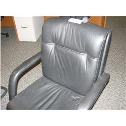 Black Leather Client Chair