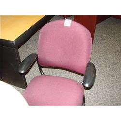 Burgundy Confernce Chair