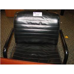 Black Leather Client Chair